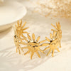 Wholesale Women's Geometric Stainless Steel 18K Gold Electroplated Fashion Bracelet