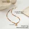 Wholesale Women's Geometric Stainless Steel 18K Gold Electroplated Necklace Pendant