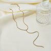 Wholesale Women's Geometric Stainless Steel 18K Gold Electroplated Stackable Necklace And Bracelet Set