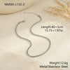 Wholesale Women's Geometric Stainless Steel 18K Gold Plated Chain Necklace Light Luxury Minimalist Fashionable Jewelry
