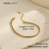 Wholesale Women's Geometric Stainless Steel 18K Gold Plated Chain Necklace Light Luxury Minimalist Fashionable Jewelry