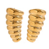 Wholesale Women's Geometric Stainless Steel 18K Gold Plated Earrings