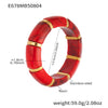 Wholesale Women's Geometric Stainless Steel 18K Gold Plated Elastic Bracelet