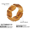 Wholesale Women's Geometric Stainless Steel 18K Gold Plated Elastic Bracelet