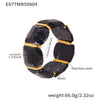 Wholesale Women's Geometric Stainless Steel 18K Gold Plated Elastic Bracelet