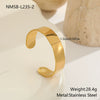 Wholesale Women's Geometric Stainless Steel 18K Gold Plated Fashion Bracelet