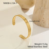 Wholesale Women's Geometric Stainless Steel 18K Gold Plated Fashion Bracelet