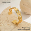 Wholesale Women's Geometric Stainless Steel 18K Gold Plated Fashion Bracelet