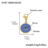 Wholesale Women's Geometric Stainless Steel 18K Gold Plated Fashion Ol Style Pendant Bracelet