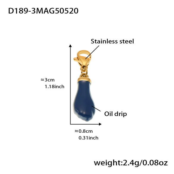 Wholesale Women's Geometric Stainless Steel 18K Gold Plated Fashion Ol Style Pendant Bracelet