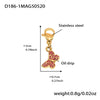 Wholesale Women's Geometric Stainless Steel 18K Gold Plated Fashion Ol Style Pendant Bracelet