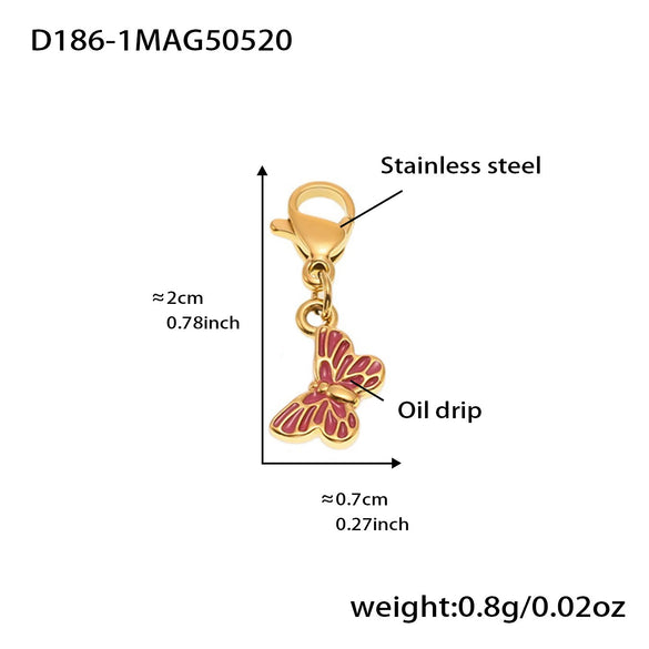 Wholesale Women's Geometric Stainless Steel 18K Gold Plated Fashion Ol Style Pendant Bracelet