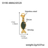 Wholesale Women's Geometric Stainless Steel 18K Gold Plated Fashion Ol Style Pendant Bracelet