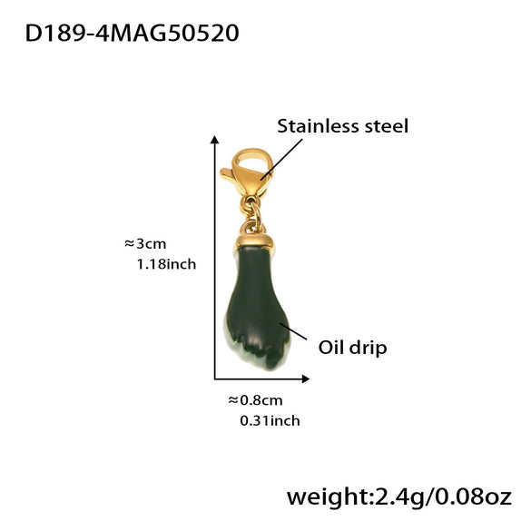 Wholesale Women's Geometric Stainless Steel 18K Gold Plated Fashion Ol Style Pendant Bracelet