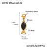 Wholesale Women's Geometric Stainless Steel 18K Gold Plated Fashion Ol Style Pendant Bracelet
