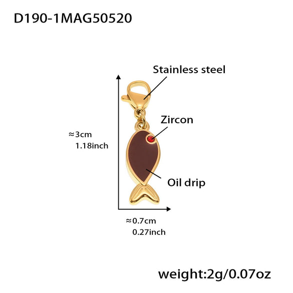 Wholesale Women's Geometric Stainless Steel 18K Gold Plated Fashion Ol Style Pendant Bracelet