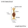 Wholesale Women's Geometric Stainless Steel 18K Gold Plated Fashion Ol Style Pendant Bracelet