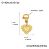 Wholesale Women's Geometric Stainless Steel 18K Gold Plated Fashion Ol Style Pendant Bracelet