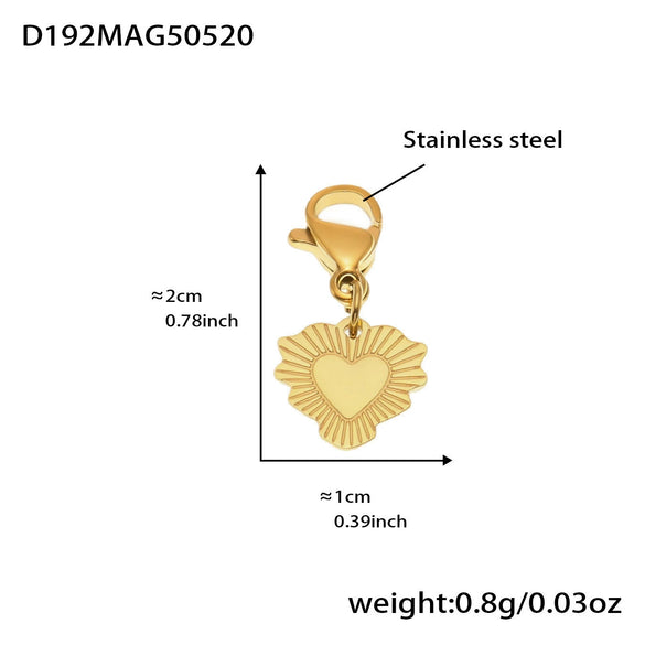 Wholesale Women's Geometric Stainless Steel 18K Gold Plated Fashion Ol Style Pendant Bracelet