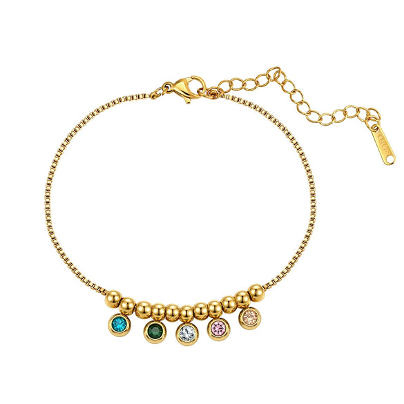 Wholesale Women's Geometric Stainless Steel 18K Gold Plated Foot Jewelry
