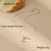 Wholesale Women's Geometric Stainless Steel 18K Gold Plated Jewelry Set Including Necklace Earrings And Ring