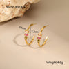 Wholesale Women's Geometric Stainless Steel 18K Gold Plated Jewelry Set Including Necklace Earrings And Ring