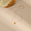 Wholesale Women's Geometric Stainless Steel 18K Gold Plated Jewelry Set Including Necklace Earrings And Ring