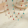 Wholesale Women's Geometric Stainless Steel 18K Gold Plated Necklace Jewelry