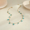 Wholesale Women's Geometric Stainless Steel 18K Gold Plated Necklace Jewelry