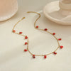 Wholesale Women's Geometric Stainless Steel 18K Gold Plated Necklace Jewelry