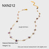 Wholesale Women's Geometric Stainless Steel 18K Gold Plated Necklace