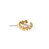 Wholesale Women's Geometric Stainless Steel 18K Gold Plated Ring Hand Jewelry