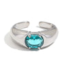 Wholesale Women's Geometric Stainless Steel 18K Goldplated Open Ring Jewelry Accessories