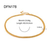 Wholesale Women's Geometric Stainless Steel Necklace With 18K Gold Electroplated Chain Ins Style Jewelry
