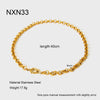 Wholesale Women's Geometric Stainless Steel Necklace With 18K Gold Electroplated Chain Ins Style Jewelry