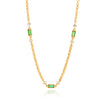 Wholesale Women's Geometric Stainless Steel Necklace With Pvd Furnace Vacuum Real Gold Plating