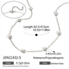 Wholesale Women's Geometric Stainless Steel Necklace With Pvd Furnace Vacuum Real Gold Plating