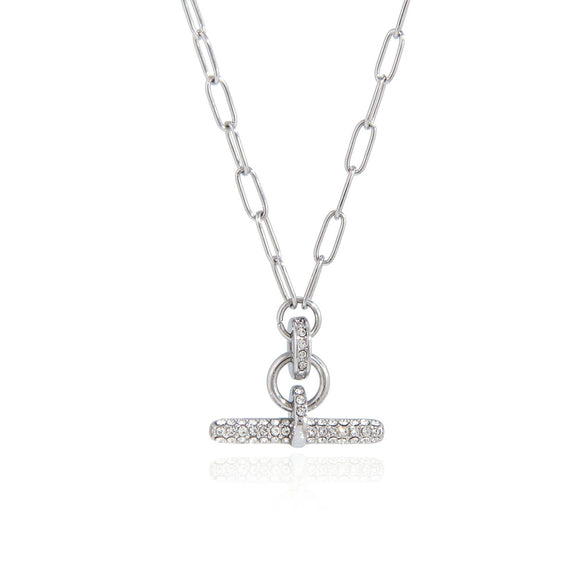 Wholesale Women's Geometric Stainless Steel Necklace With Pvd Furnace Vacuum Real Gold Plating