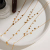 Wholesale Women's Geometric Stainless Steel Necklace With Pvd Furnace Vacuum Real Gold Plating