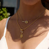 Wholesale Women's Geometric Stainless Steel Necklace With Pvd Furnace Vacuum Real Gold Plating