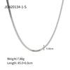 Wholesale Women's Geometric Stainless Steel Necklace With Pvd Furnace Vacuum Real Gold Plating