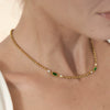 Wholesale Women's Geometric Stainless Steel Necklace With Pvd Furnace Vacuum Real Gold Plating