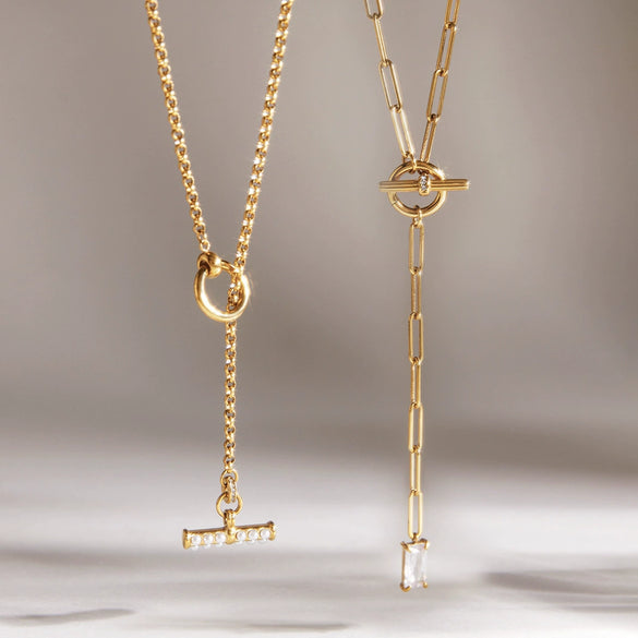 Wholesale Women's Geometric Stainless Steel Necklace With Pvd Furnace Vacuum Real Gold Plating