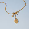 Wholesale Women's Geometric Stainless Steel Necklace With Pvd Furnace Vacuum Real Gold Plating