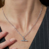 Wholesale Women's Geometric Stainless Steel Necklace With Pvd Furnace Vacuum Real Gold Plating