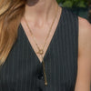 Wholesale Women's Geometric Stainless Steel Necklace With Pvd Furnace Vacuum Real Gold Plating