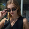 Wholesale Women's Geometric Stainless Steel Necklace With Pvd Furnace Vacuum Real Gold Plating