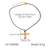 Wholesale Women's Geometric Stainless Steel Necklace With Vacuum Plating In Furnace