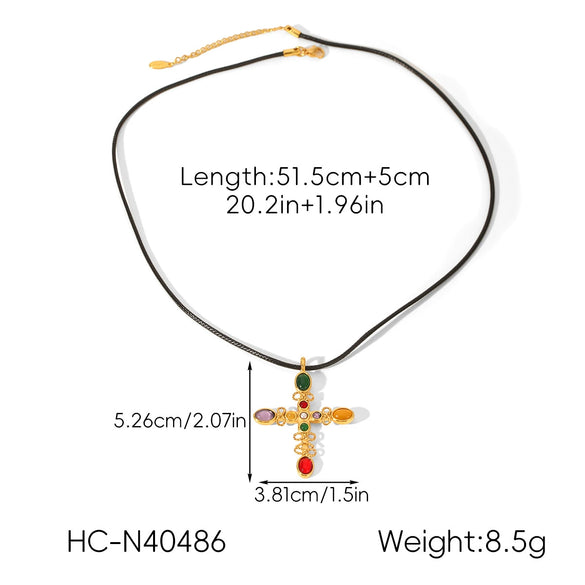 Wholesale Women's Geometric Stainless Steel Necklace With Vacuum Plating In Furnace
