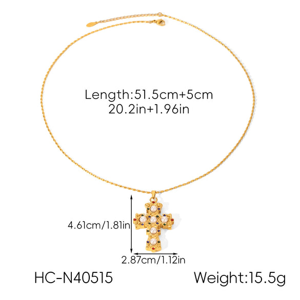 Wholesale Women's Geometric Stainless Steel Necklace With Vacuum Plating In Furnace
